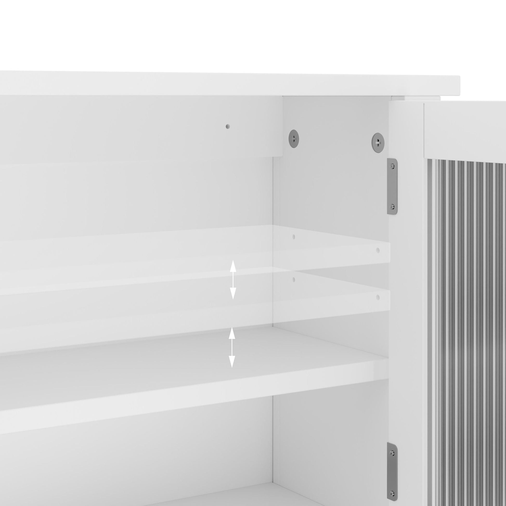 Hängender Badschrank mit Tür Weiss-Transparent von Relaxdays