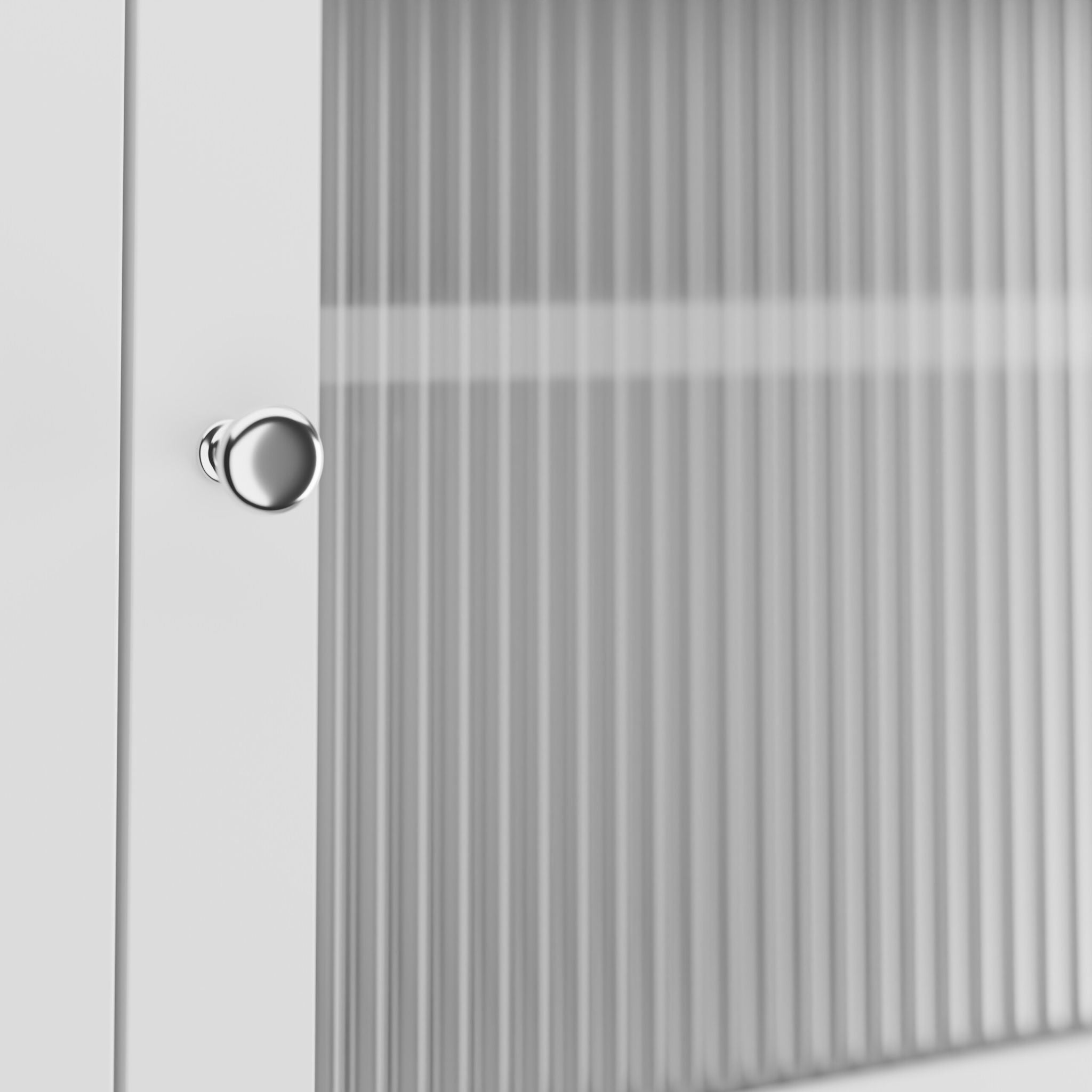 Hängender Badschrank mit Tür Weiss-Transparent von Relaxdays