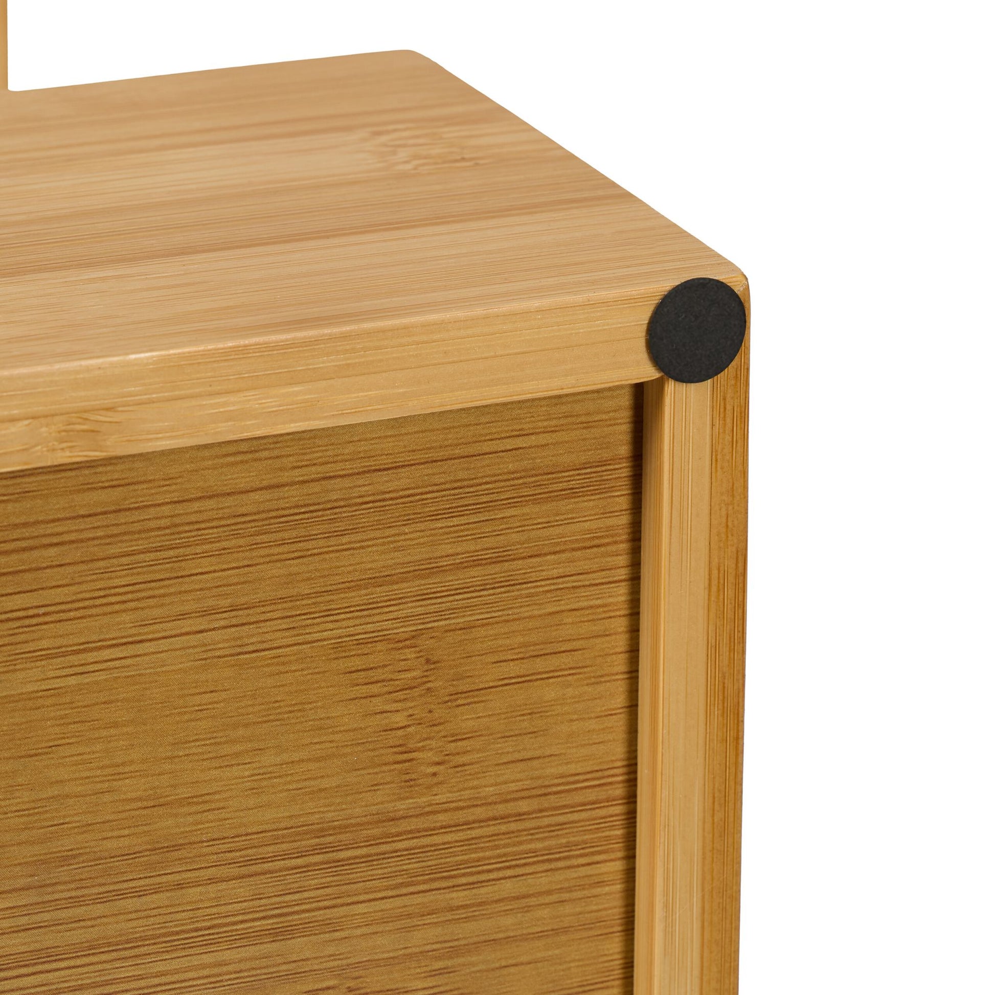 Badregal Bambus & Rattan mit 3 Ablagen Hellbraun von Relaxdays