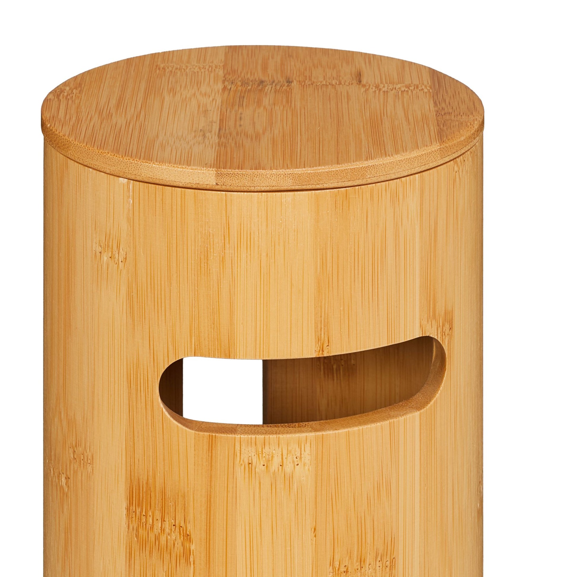Toilettenpapier Aufbewahrung Bambus Hellbraun von Relaxdays