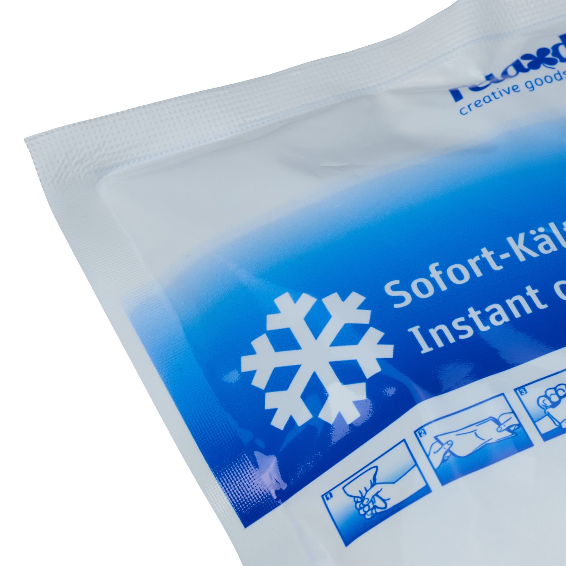 Kühlpack zum Knicken 10er-Set Weiss-Blau von Relaxdays