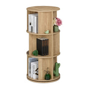 Drehbares Bücherregal Hellbraun von Relaxdays