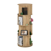 Drehbares Bücherregal Hellbraun von Relaxdays