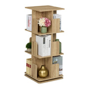 Bücherregal eckig Holzoptik Hellbraun von Relaxdays
