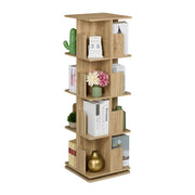 Bücherregal eckig Holzoptik Hellbraun von Relaxdays