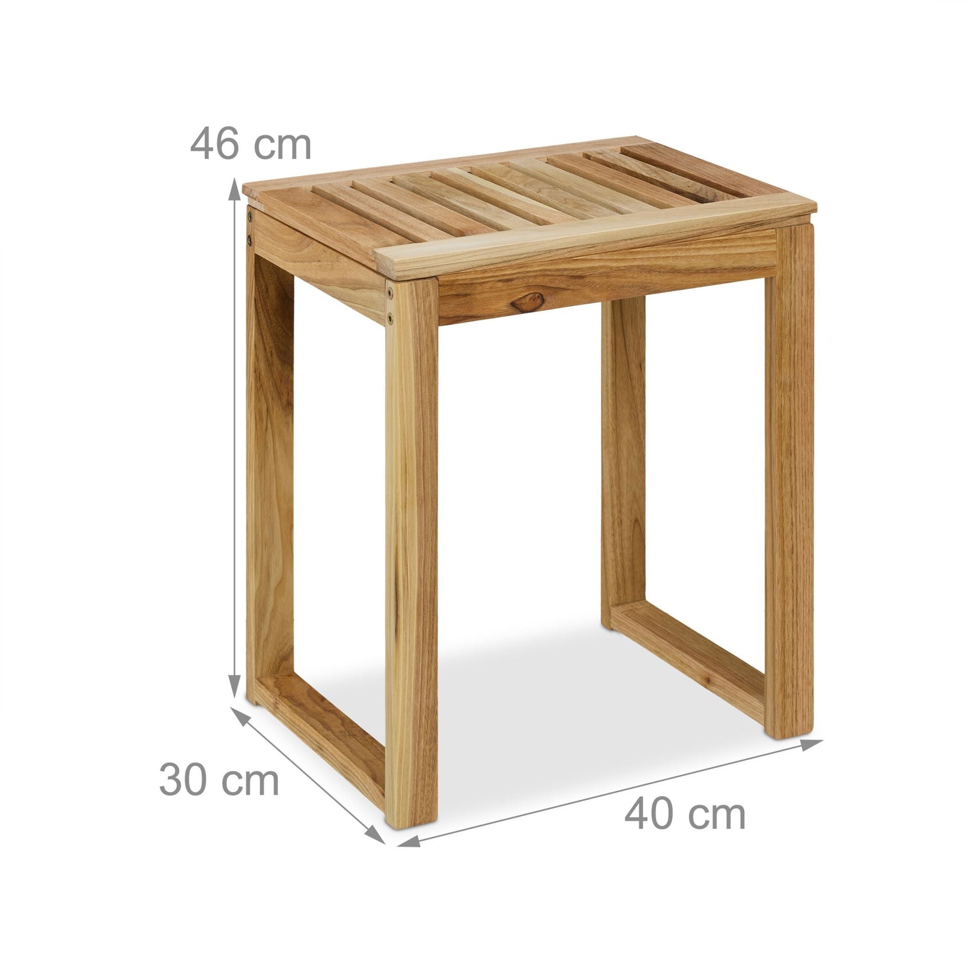 Hocker Holz Hellbraun von Relaxdays