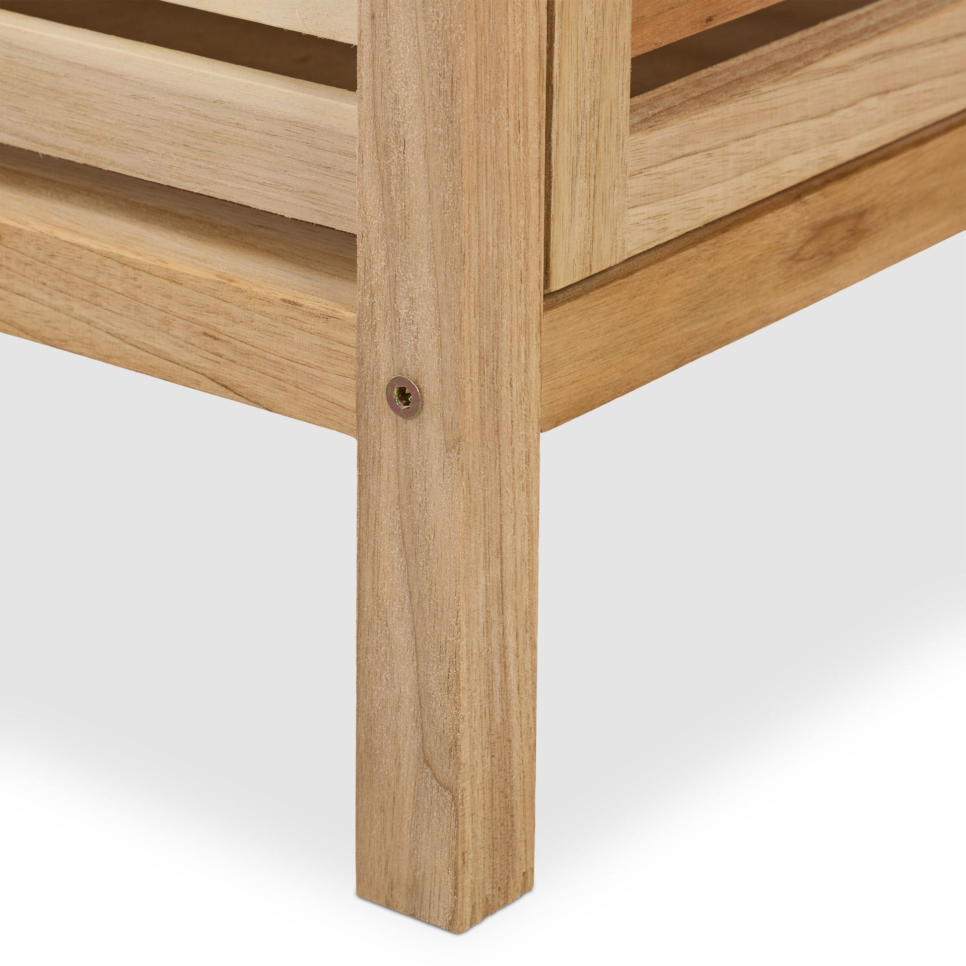 Badregal Walnussholz Hellbraun von Relaxdays