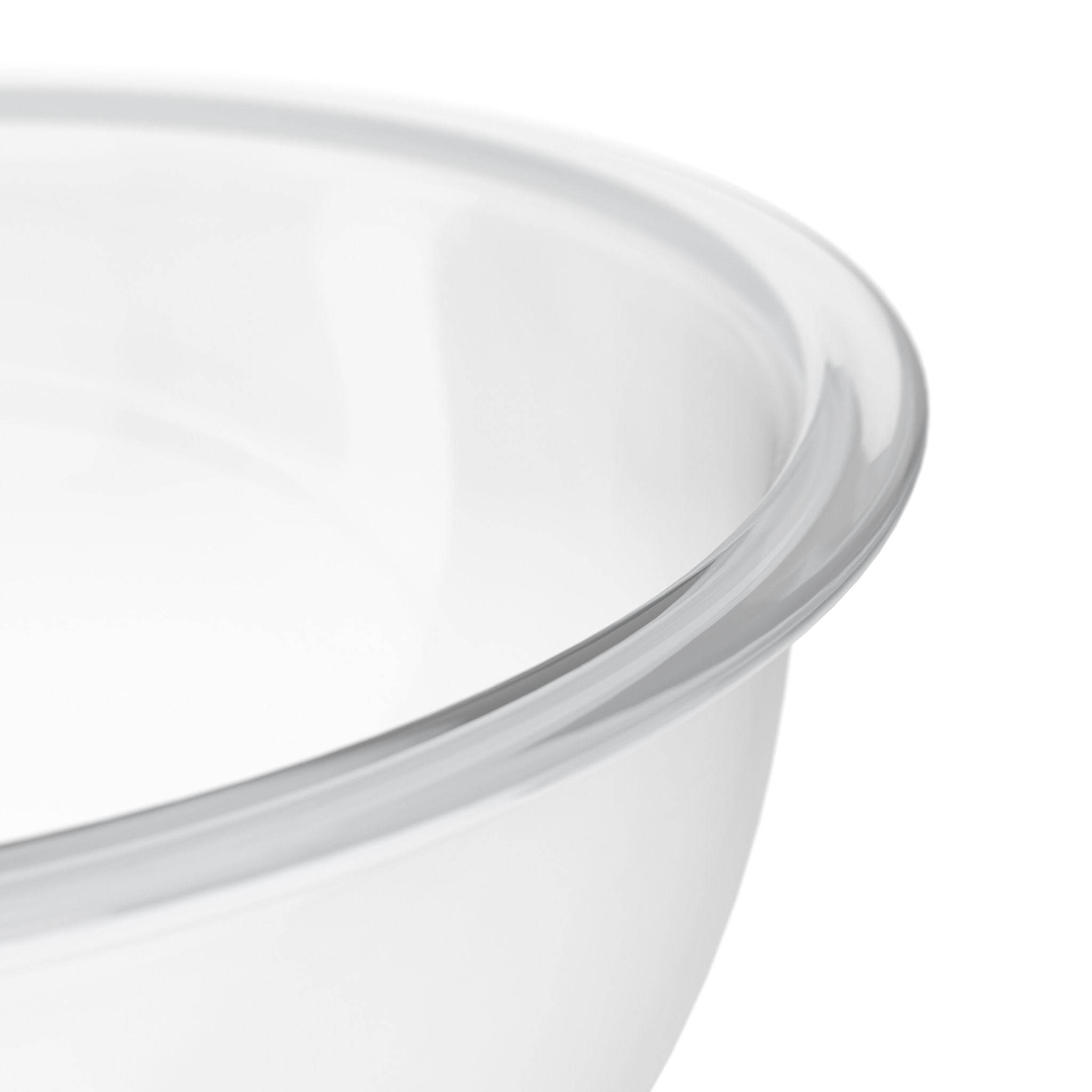 Salatschüssel Glas 2er-Set Transparent von Relaxdays