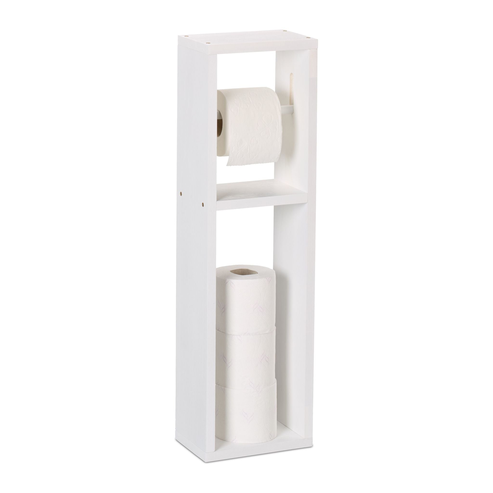 Toilettenpapierhalter in Weiss Weiss von Relaxdays