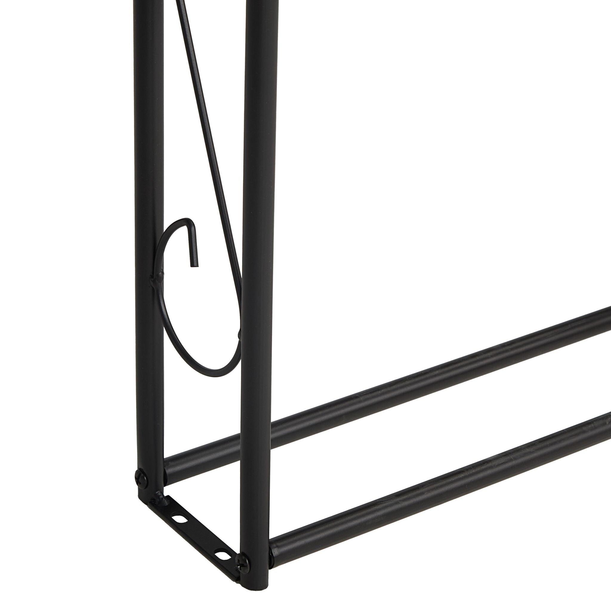 Rosenbogen Halbbogen Metall Schwarz von Relaxdays