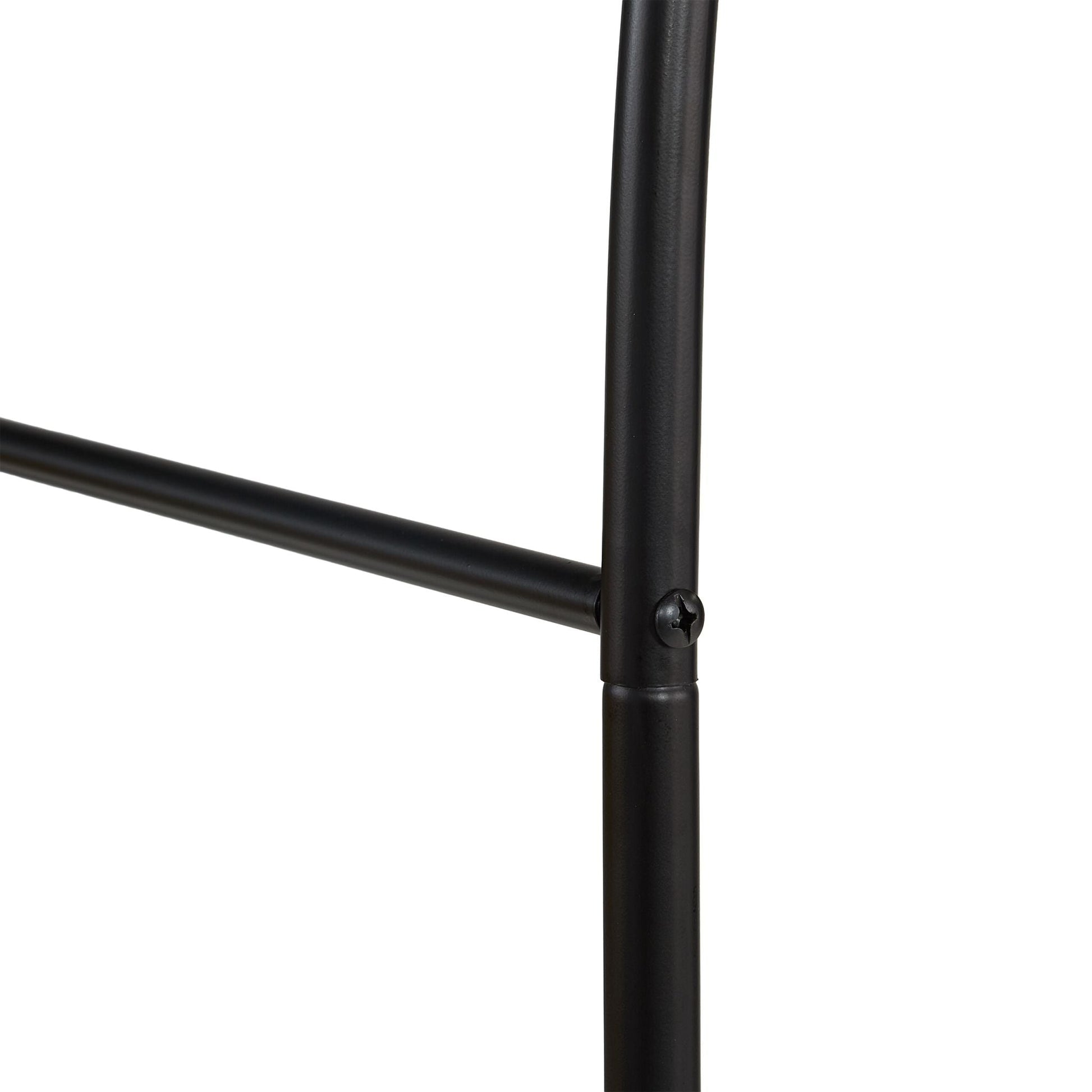 Rosenbogen Metall mit Ständer Schwarz von Relaxdays