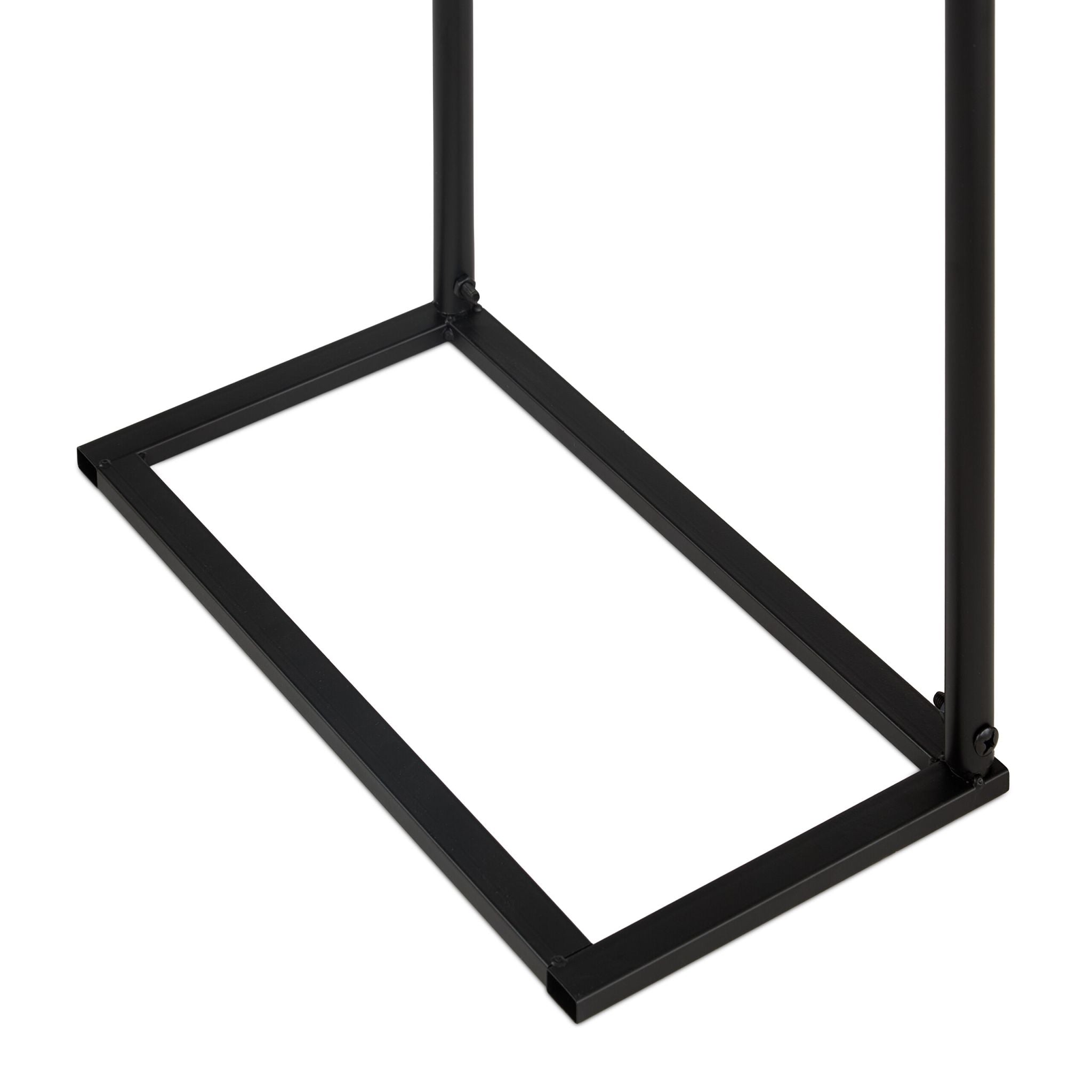Rosenbogen Metall mit Ständer Schwarz von Relaxdays