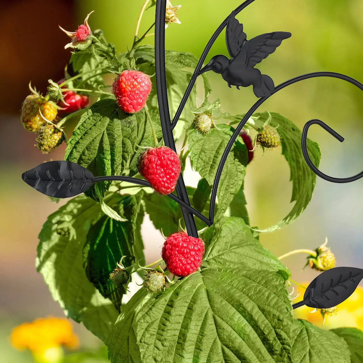 Rankhilfe Blumendesign Schwarz von Relaxdays