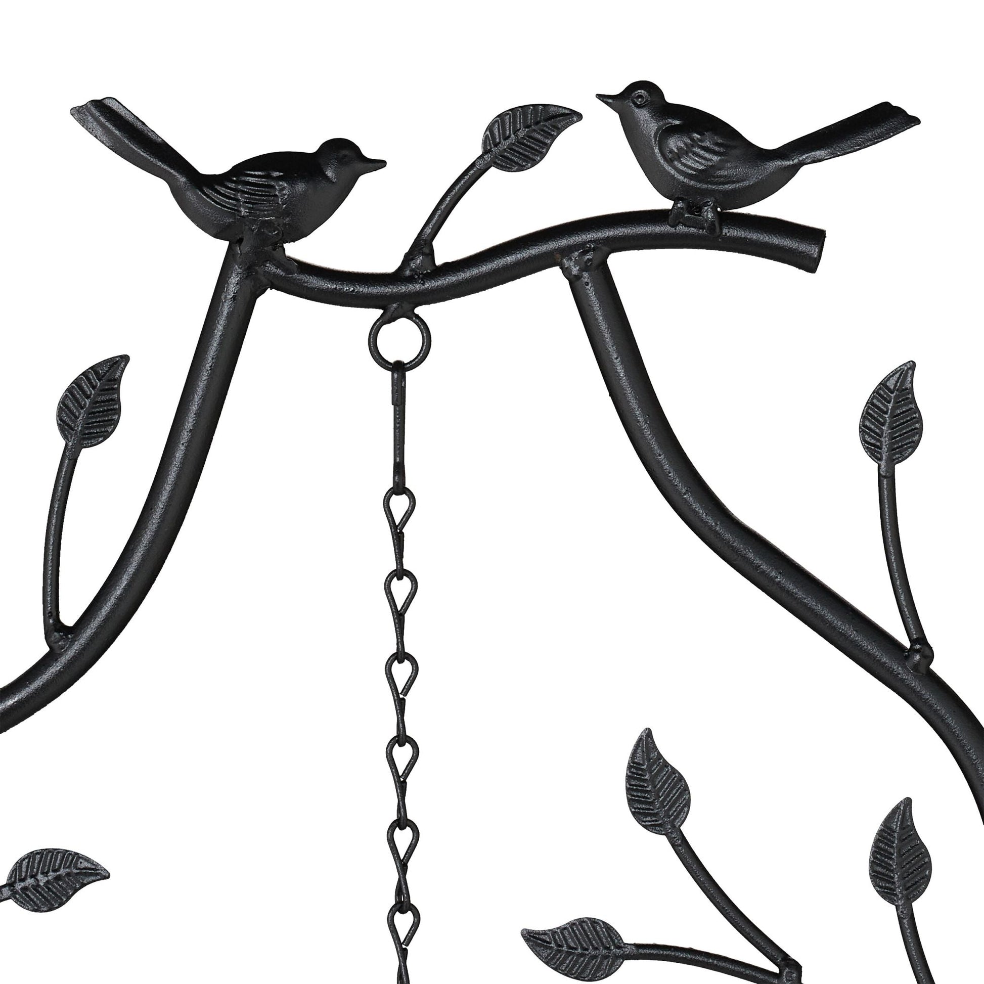 Rankgitter Metall mit Glocke Schwarz von Relaxdays