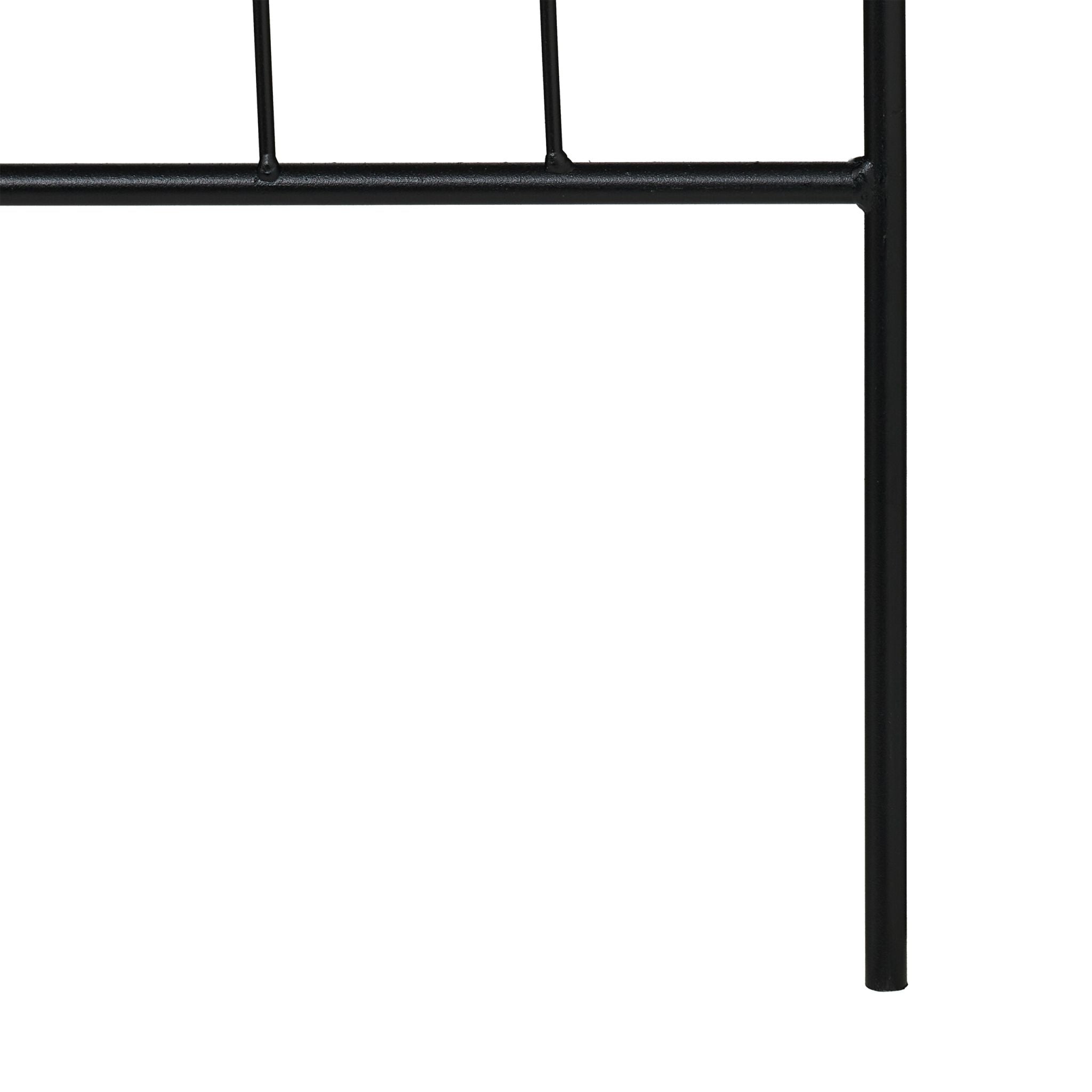 Rankgitter Metall mit Glocke Schwarz von Relaxdays