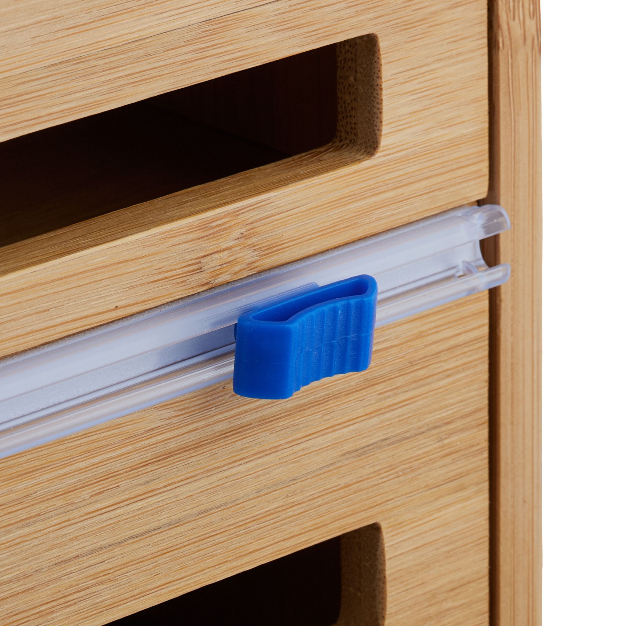 Wandrollenhalter Küche Blau-Hellbraun von Relaxdays
