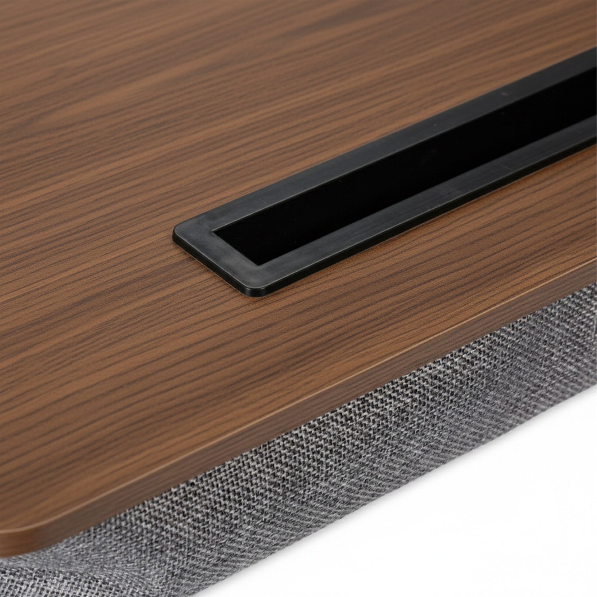 Laptopkissen mit Handyhalter Braun-Grau von Relaxdays
