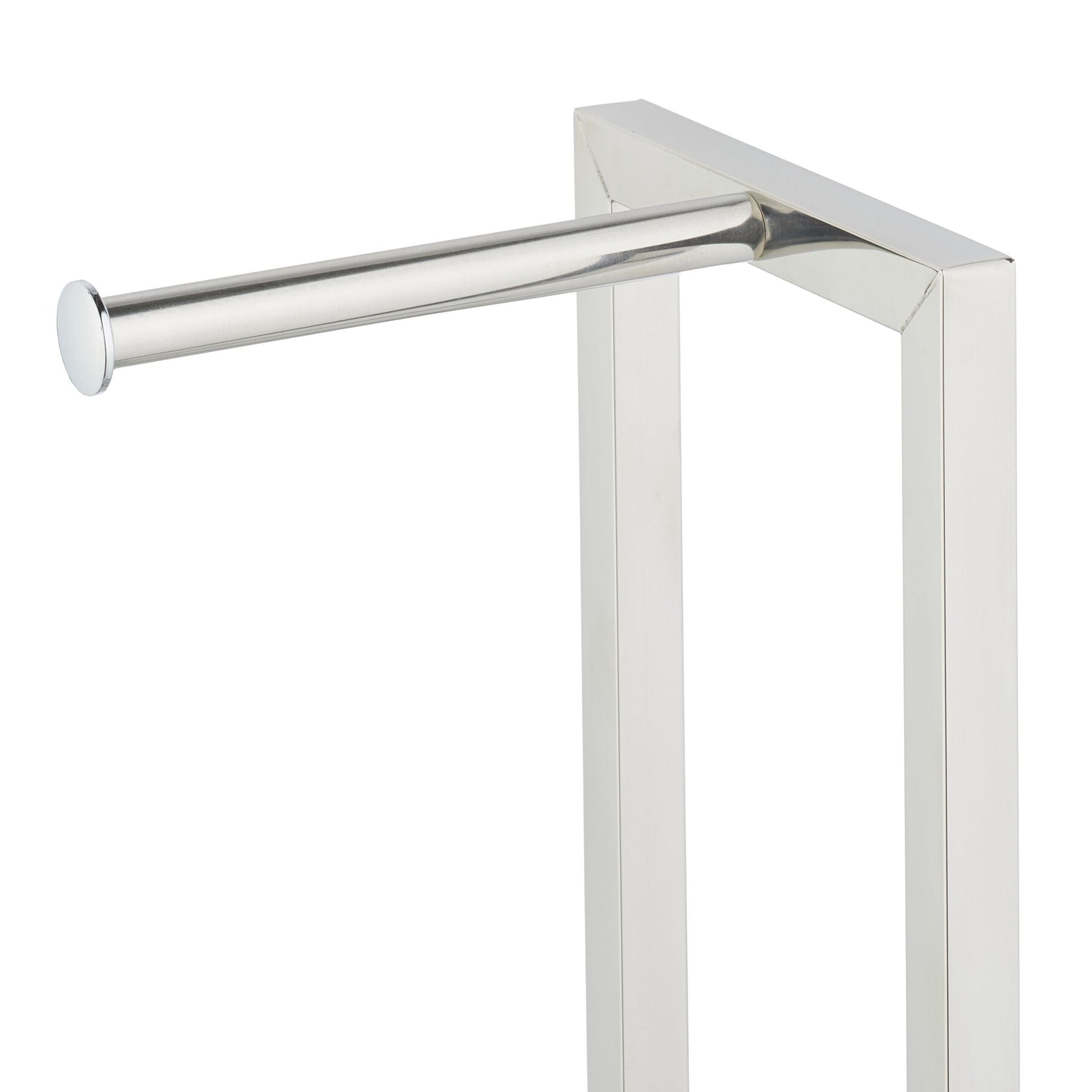 Stehende WC Garnitur Edelstahl & Glas Silber-Transparent von Relaxdays