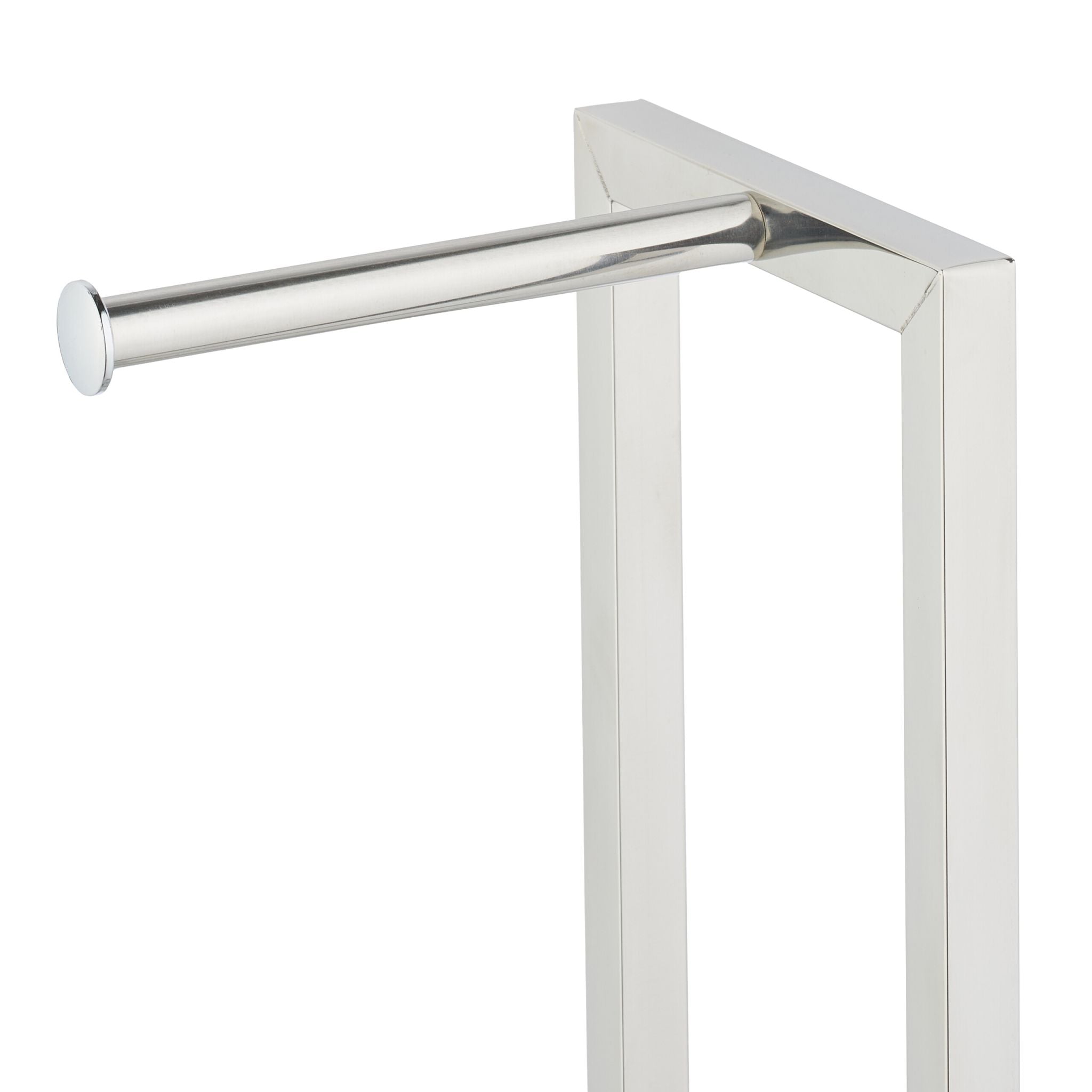Stehende WC Garnitur Edelstahl & Glas Silber-Transparent von Relaxdays