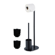 WC Garnitur Metall Schwarz von Relaxdays
