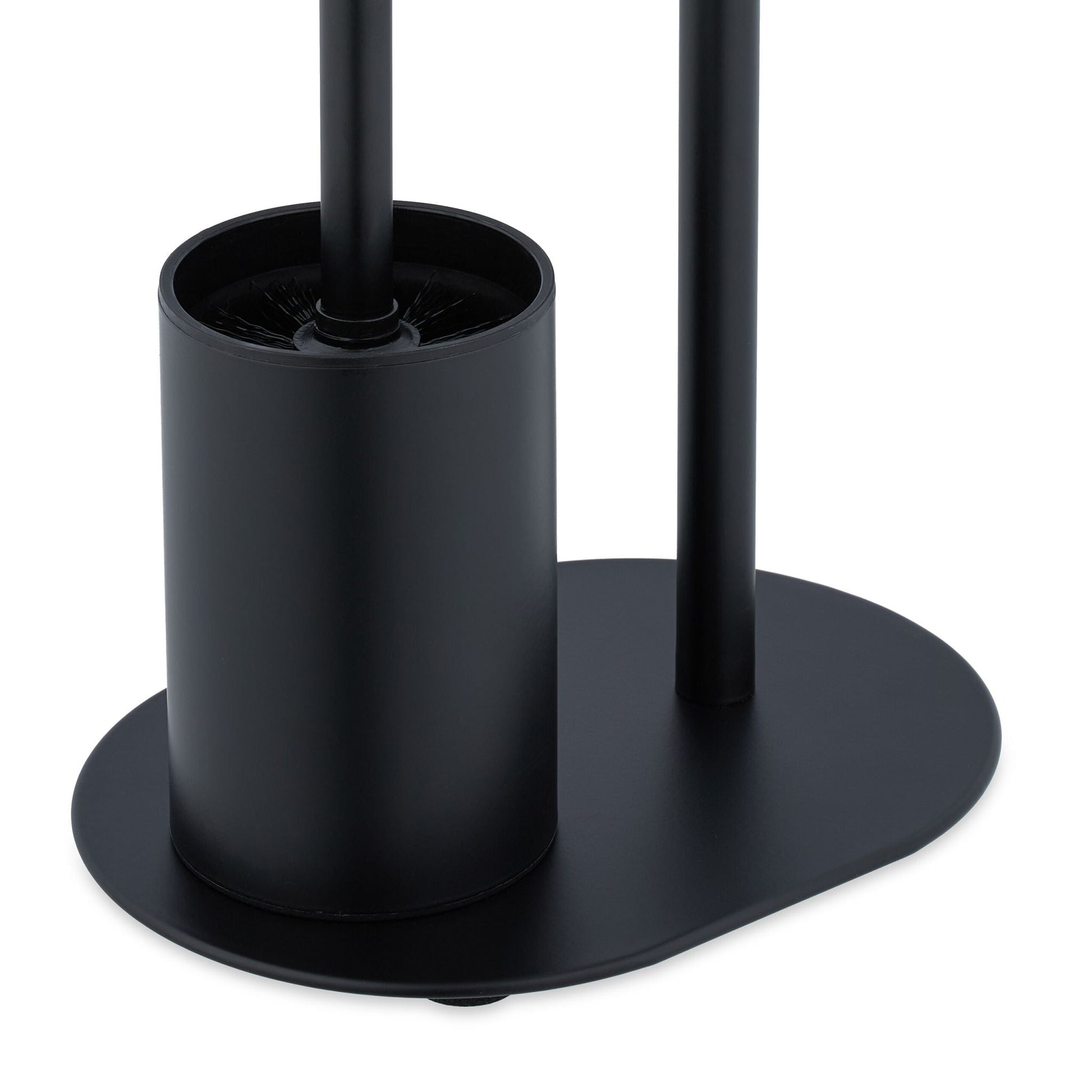 WC Garnitur Metall Schwarz von Relaxdays