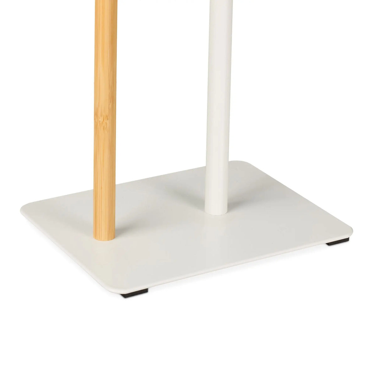 Toilettenpapierhalter mit Ablage Weiss-Hellbraun von Relaxdays