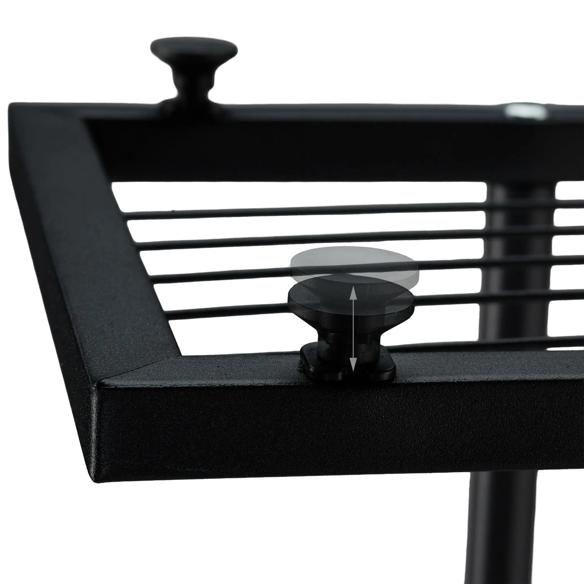 Blumenregal Metall mit 6 Ablagen Schwarz von Relaxdays