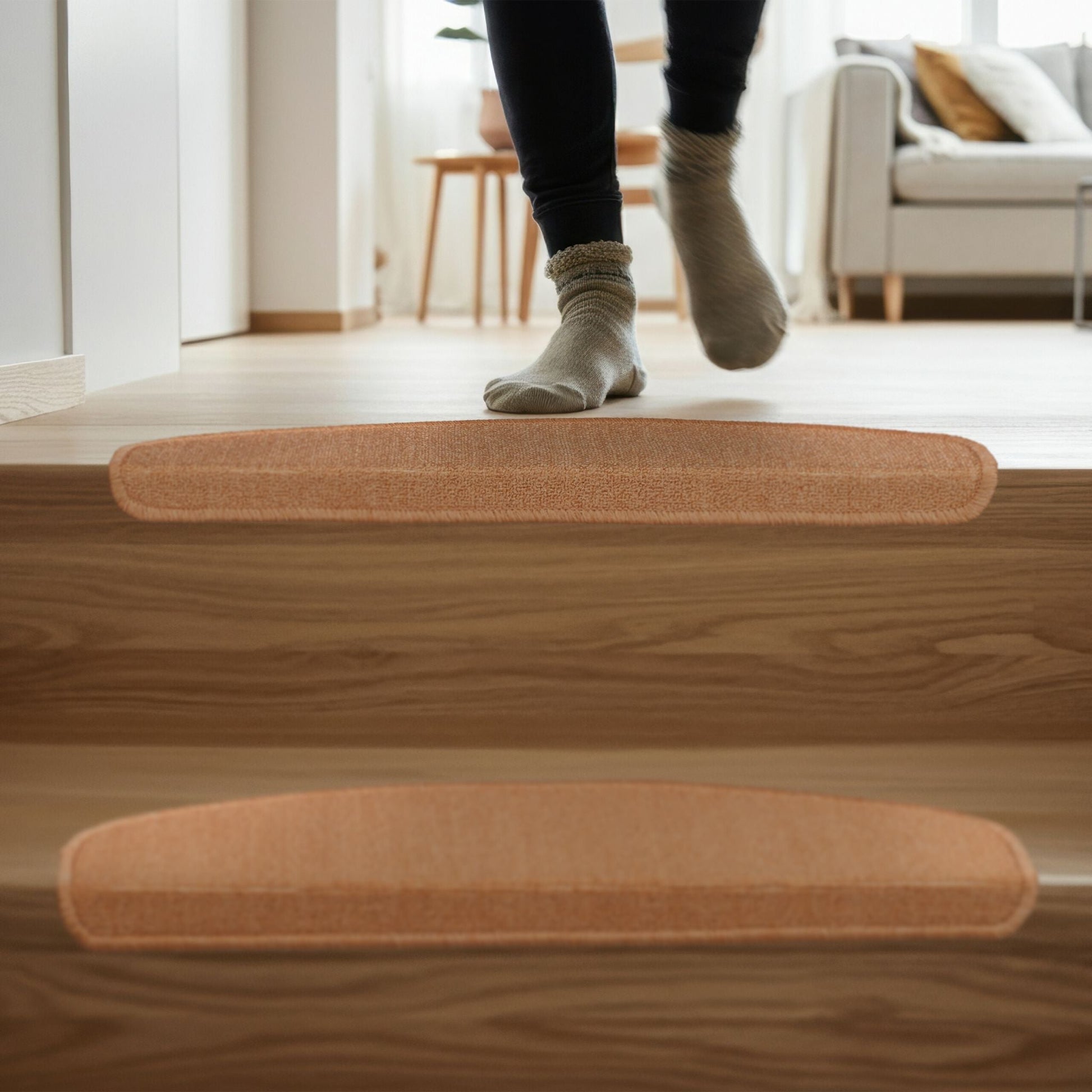 Abgerundete Stufenmatten 15er-Set Beige von Relaxdays