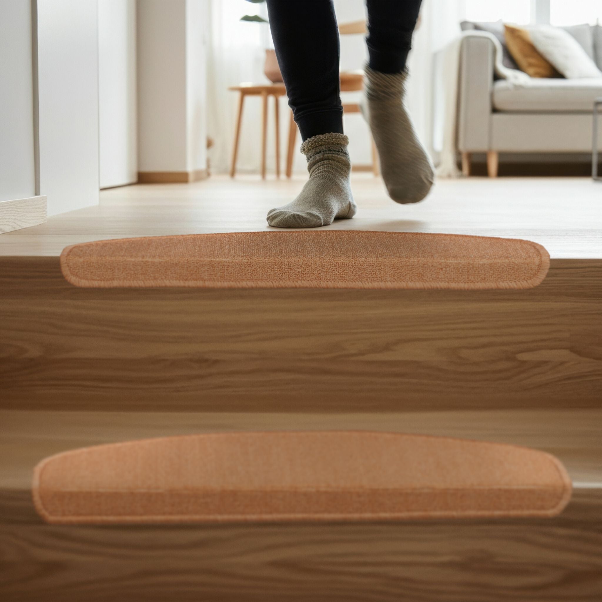 Abgerundete Stufenmatten 15er-Set Beige von Relaxdays