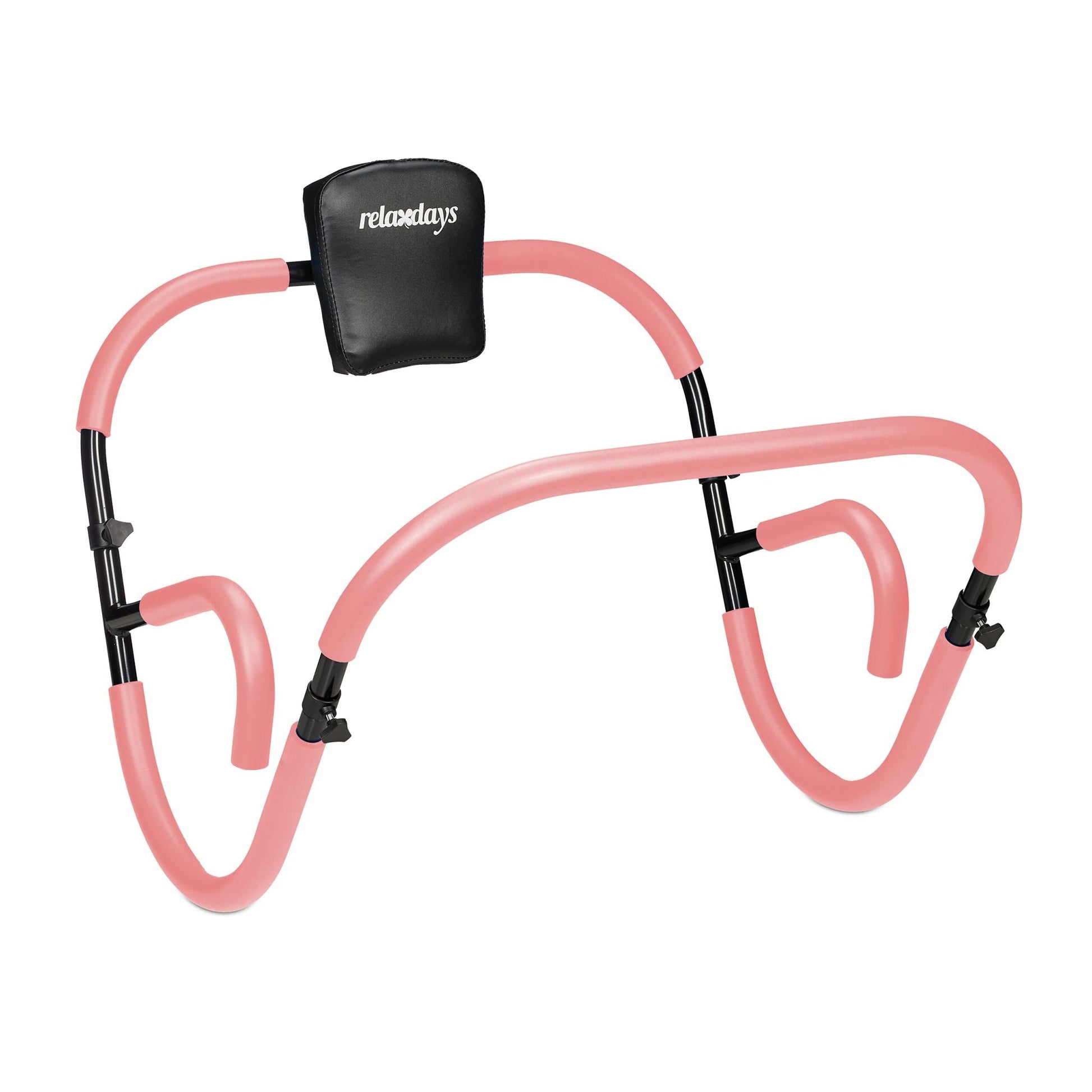 Bauchtrainer AB Roller für Zuhause Rosa-Schwarz von Relaxdays