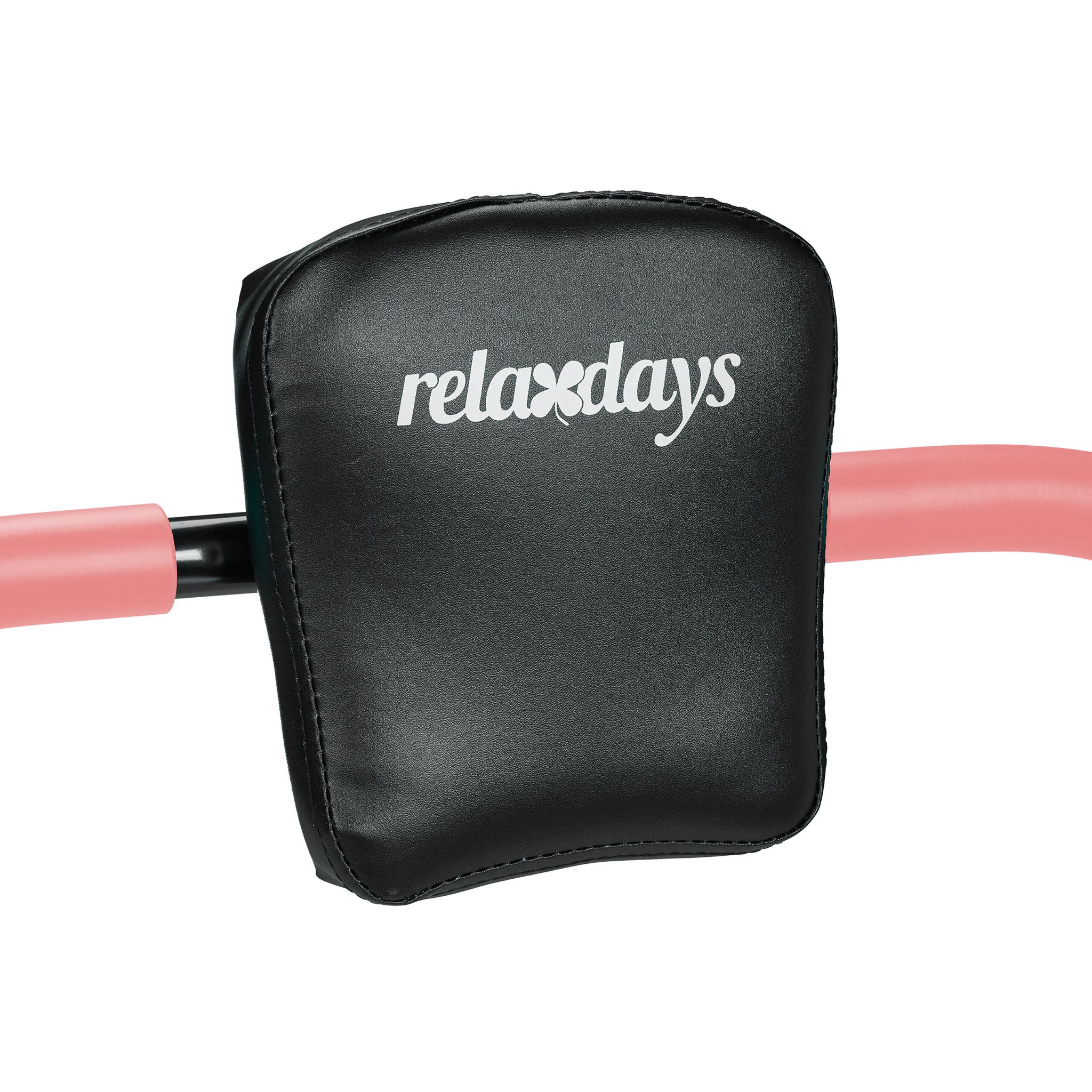 Bauchtrainer AB Roller für Zuhause Rosa-Schwarz von Relaxdays