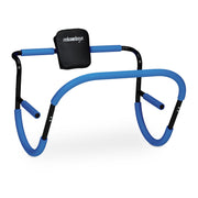 Bauchtrainer AB Roller für Zuhause Blau-Schwarz von Relaxdays