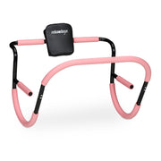 Bauchtrainer AB Roller für Zuhause Rosa-Schwarz von Relaxdays