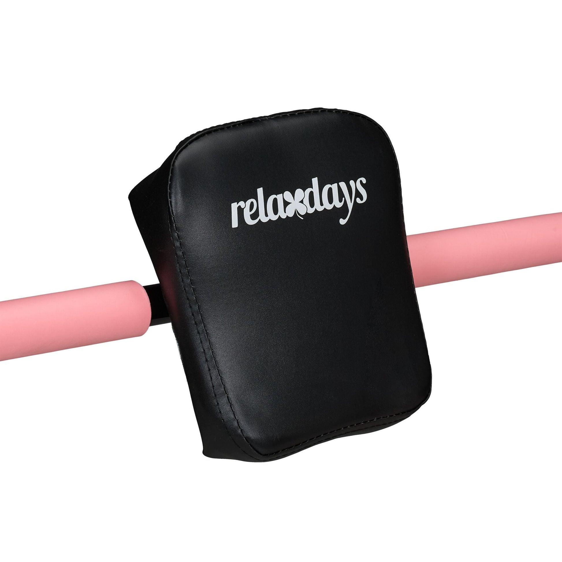 Bauchtrainer AB Roller für Zuhause Rosa-Schwarz von Relaxdays