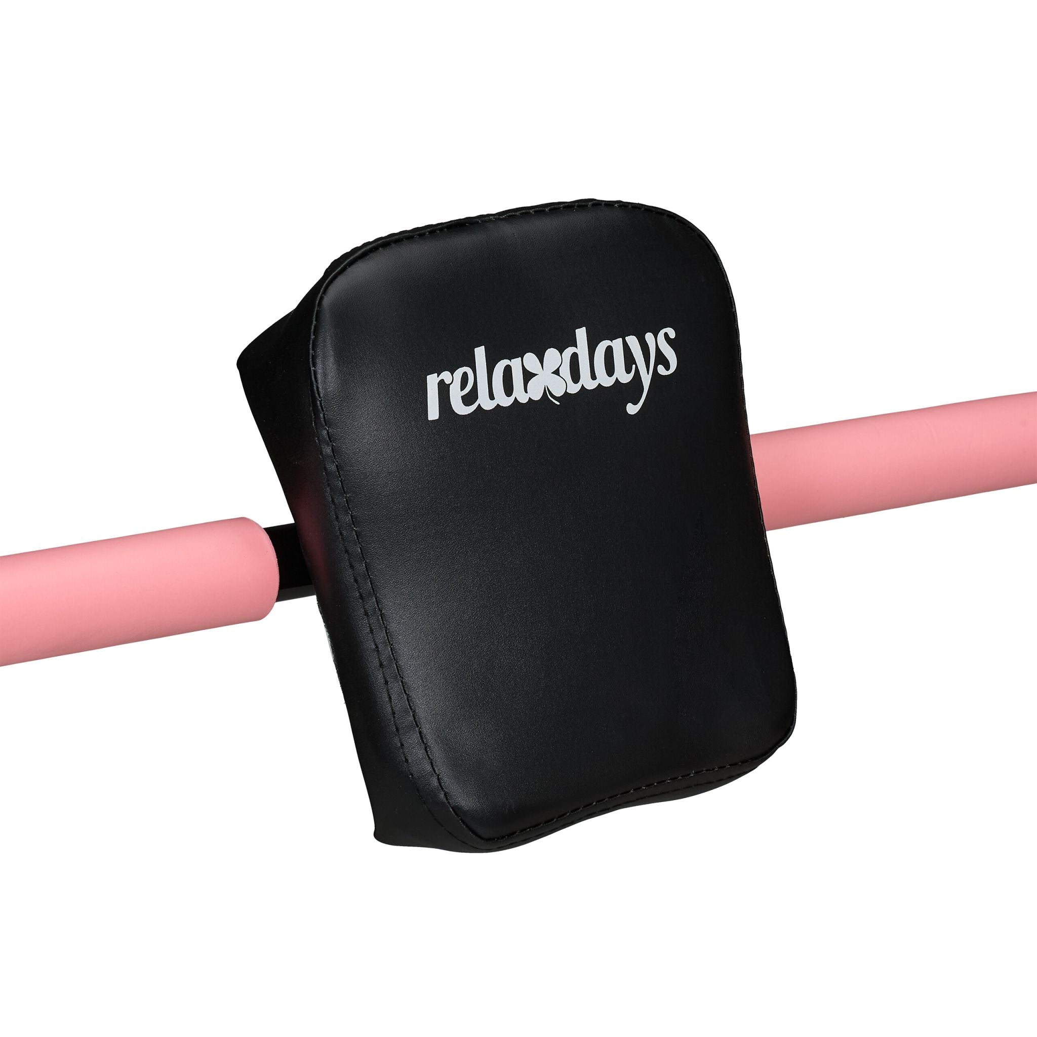 Bauchtrainer AB Roller für Zuhause Rosa-Schwarz von Relaxdays