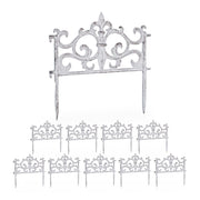 Beetzaun Vintage 10er-Set Weiss