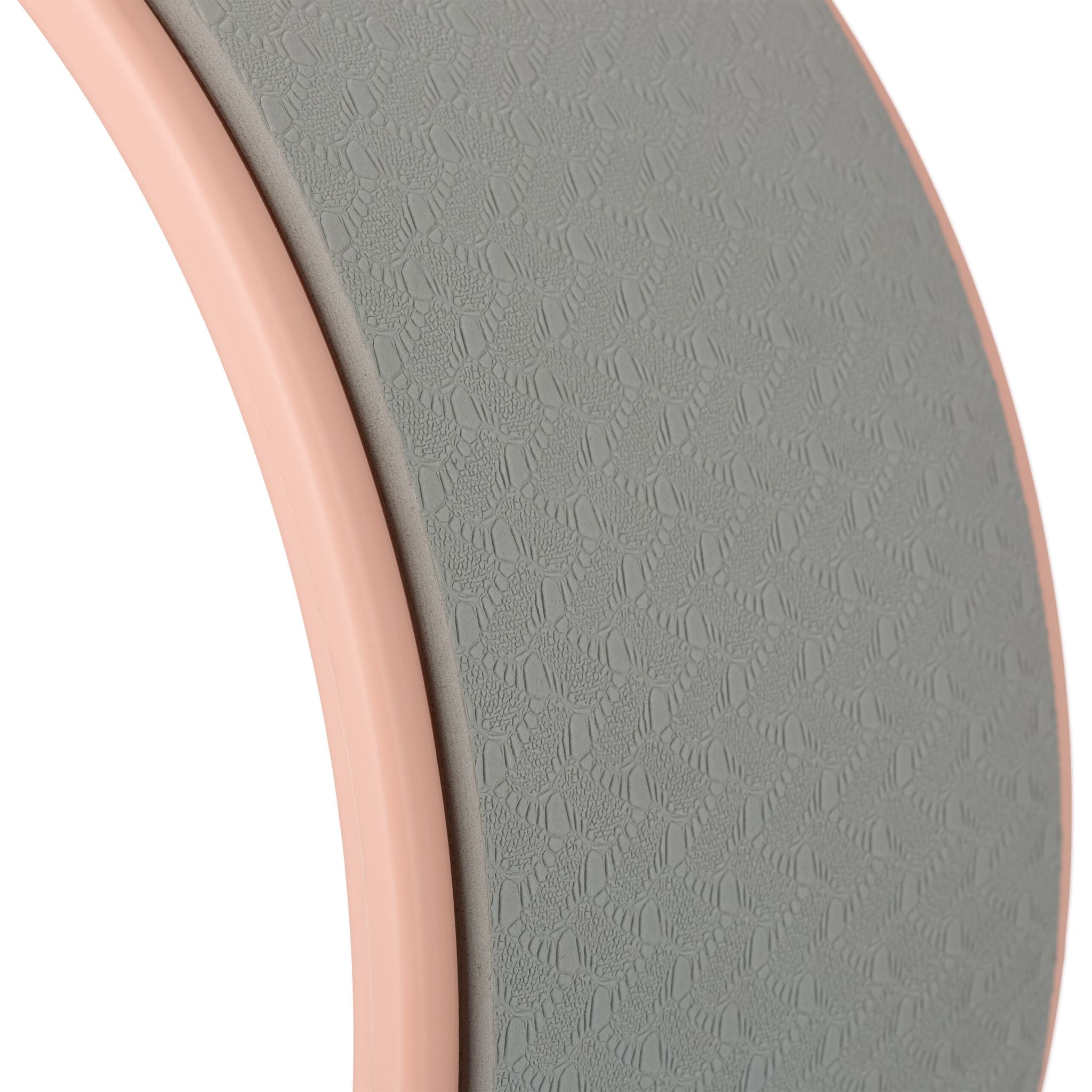 Yogarad Kunststoff 32cm Rosa-Grau von Relaxdays