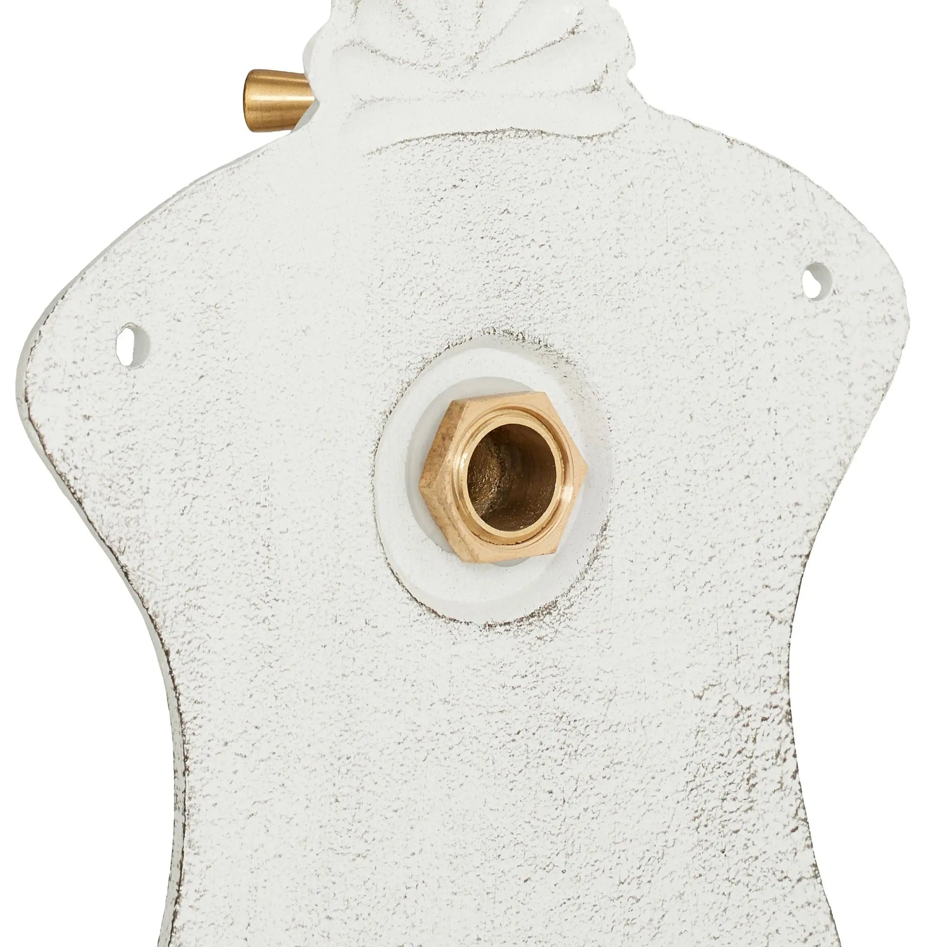 Wandbrunnen mit Verzierung Weiss-Gold von Relaxdays
