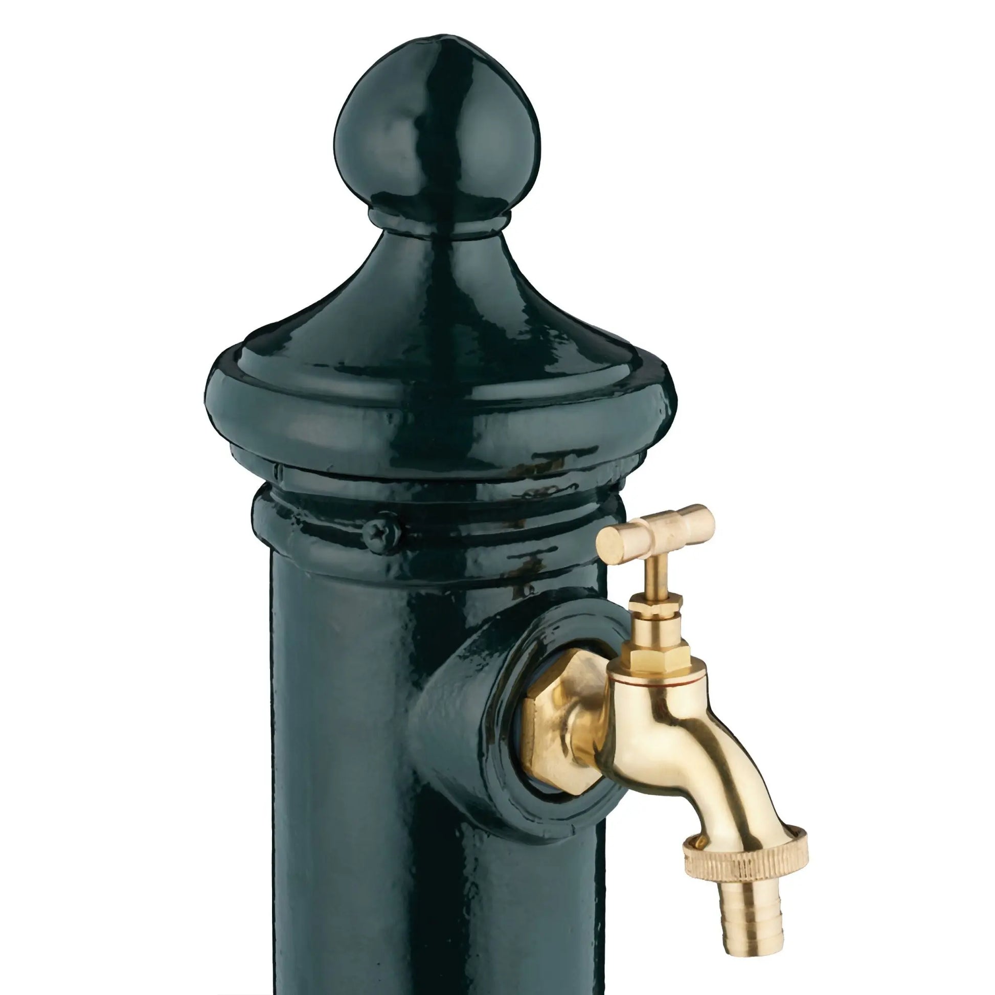 Standbrunnen antik 80cm Dunkelgrün-Gold von Relaxdays
