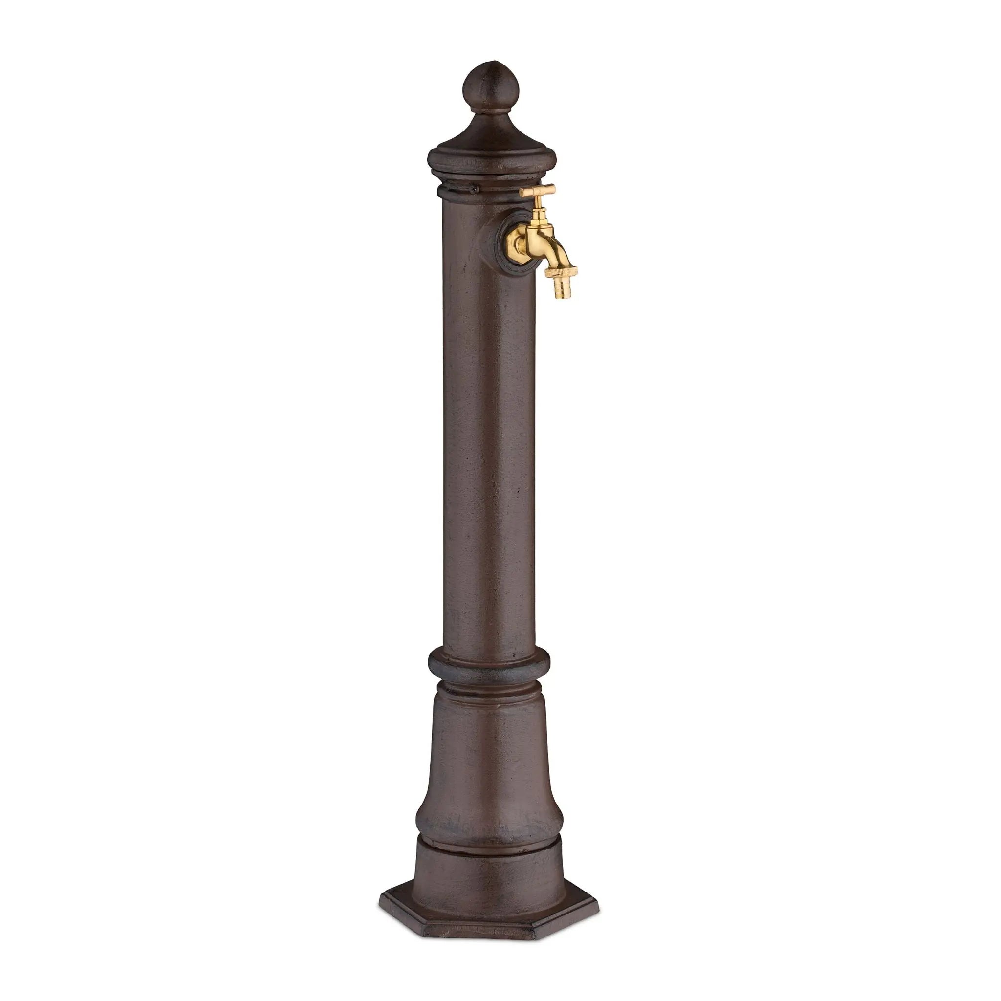 Standbrunnen antik 80cm Braun-Gold von Relaxdays
