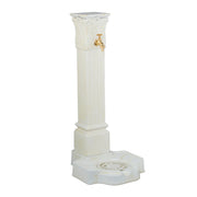 Standbrunnen antik 93cm Creme-Gold von Relaxdays