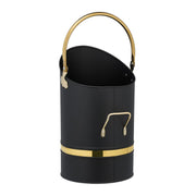 Kohlenschütte 12L Gold-Schwarz von Relaxdays