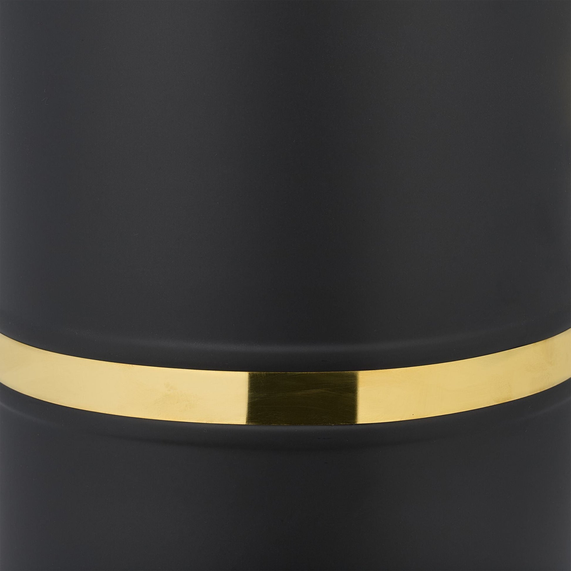 Kohlenschütte 12L Gold-Schwarz von Relaxdays