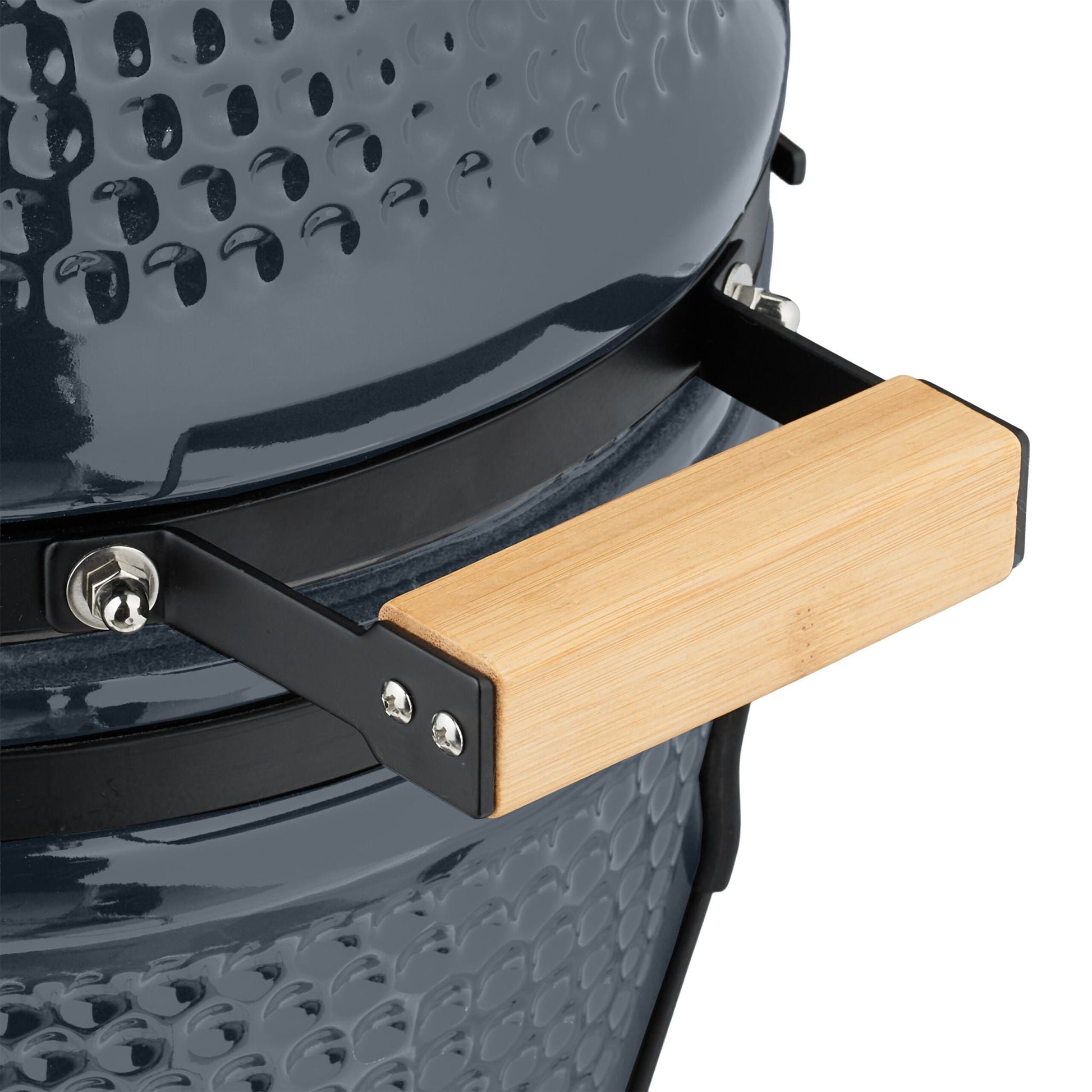 Kamado Grill Keramik Schwarz-Grau von Relaxdays