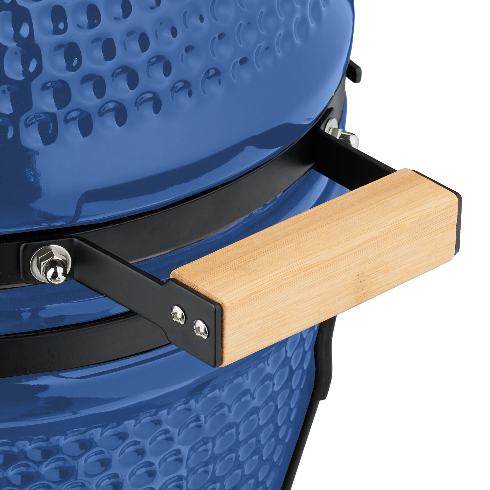 Kamado Grill Keramik Blau-Schwarz von Relaxdays