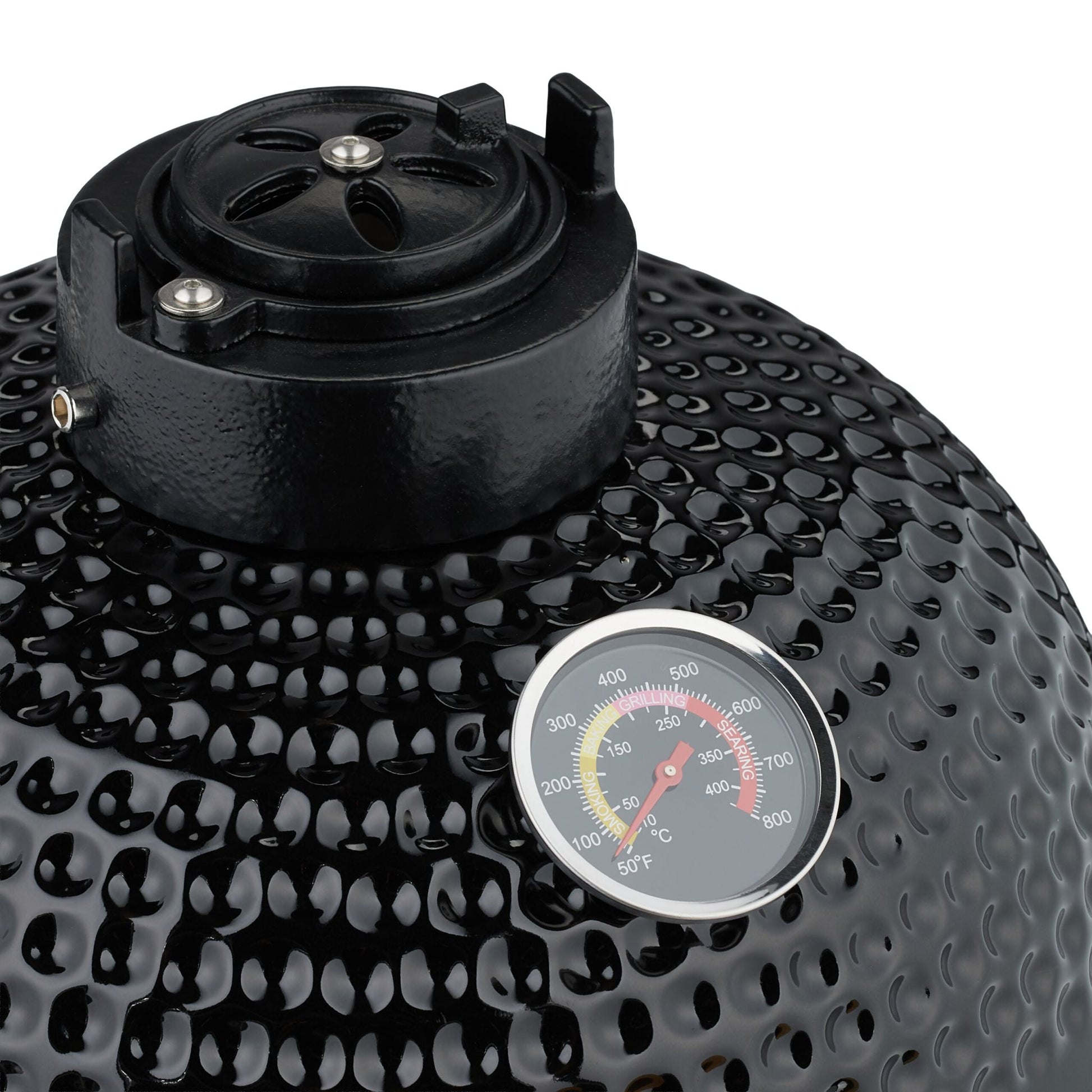 Kamado Grill Keramik Schwarz von Relaxdays