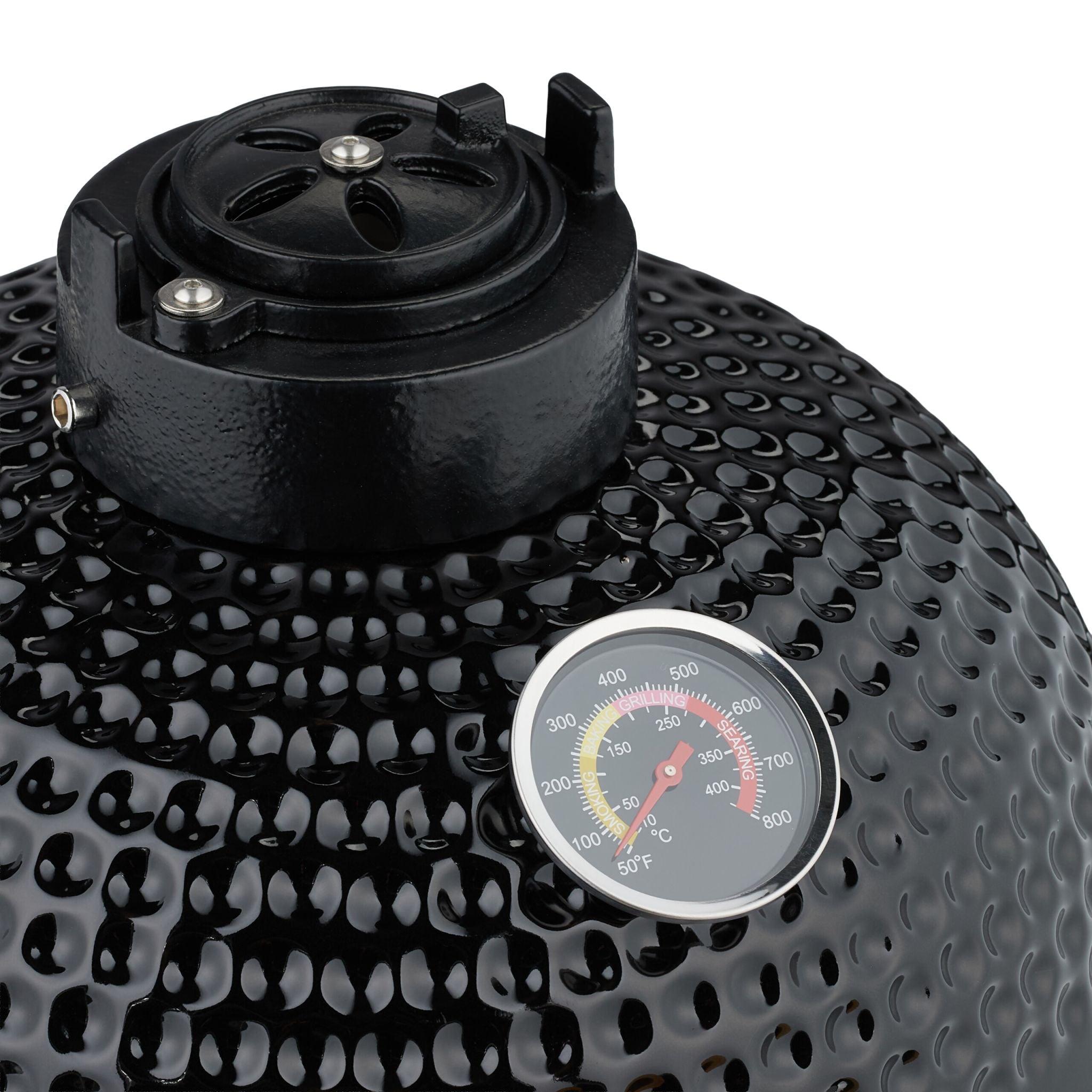 Kamado Grill Keramik Schwarz von Relaxdays