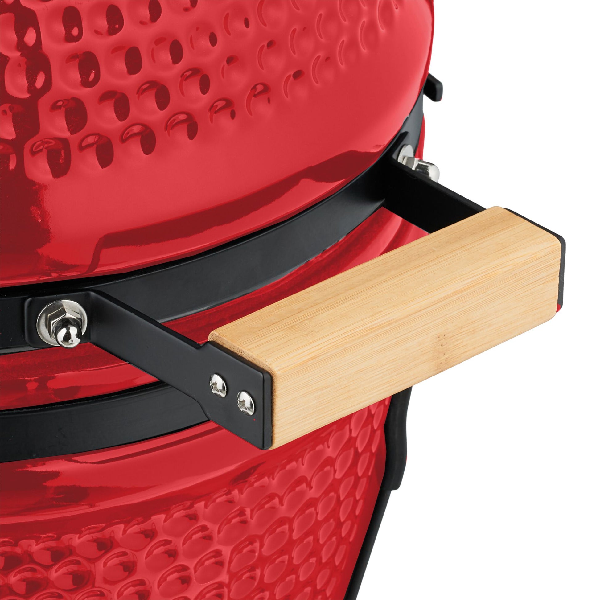 Kamado Grill Keramik Rot-Schwarz von Relaxdays