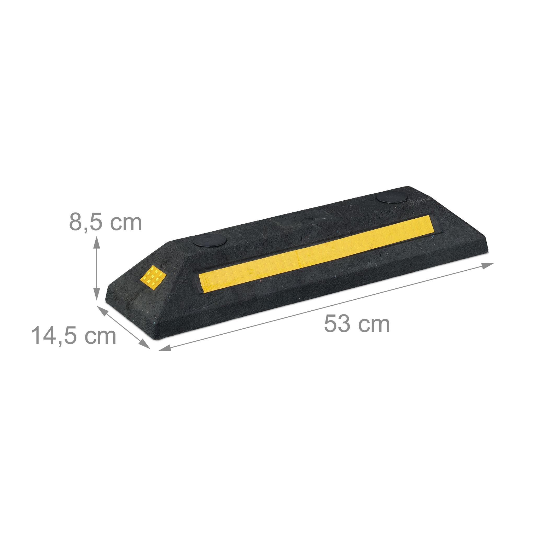 Radstopper 2er-Set Gelb-Schwarz von Relaxdays