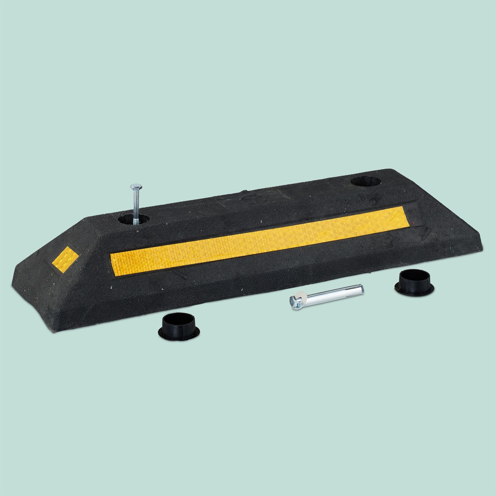 Radstopper 2er-Set Gelb-Schwarz von Relaxdays